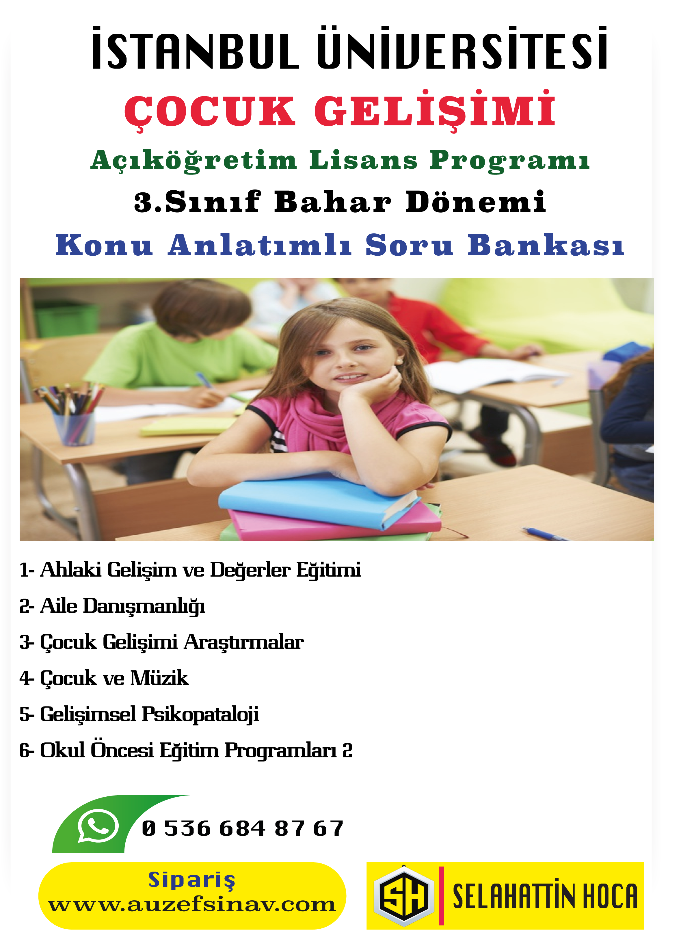 Çocuk Gelişimi Lisans 3.Sınıf Konu Anlatımlı